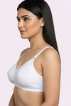 Zivame Double Layered Regular Wired 3/4th Coverage Maternity Bra - Bright White — thumbnail 5